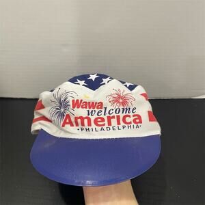 Vintage Wawa Welcome America Philadelphia Painter's Cap Hat